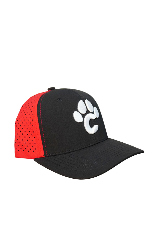 Gorra High Performance negra/rojo