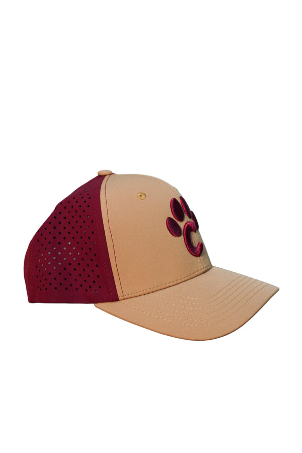 Gorra High Performance khaki/guinda