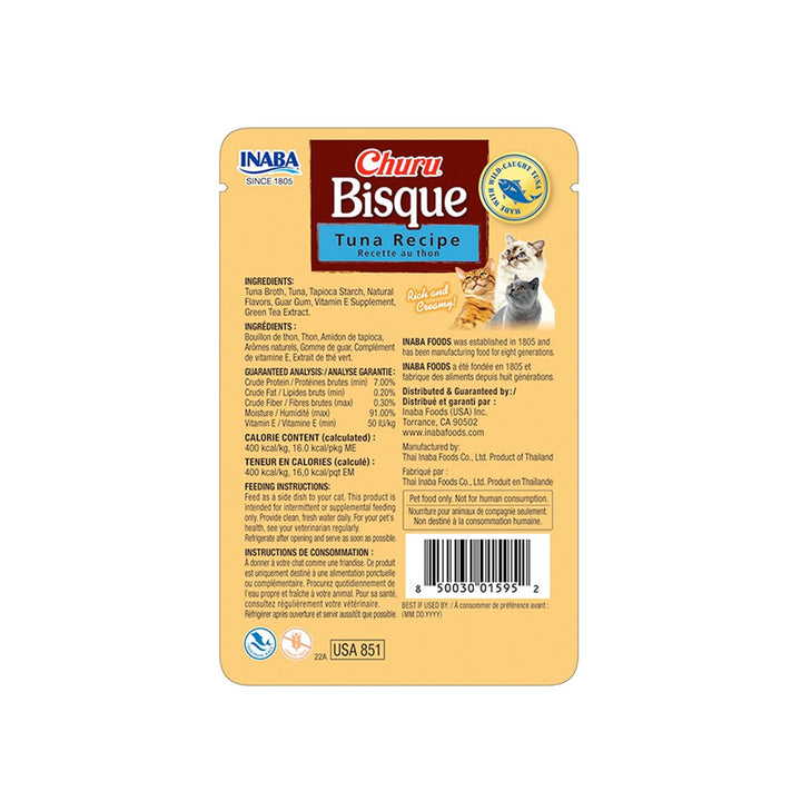 Premios para gato sobre Churu Bisque Atun