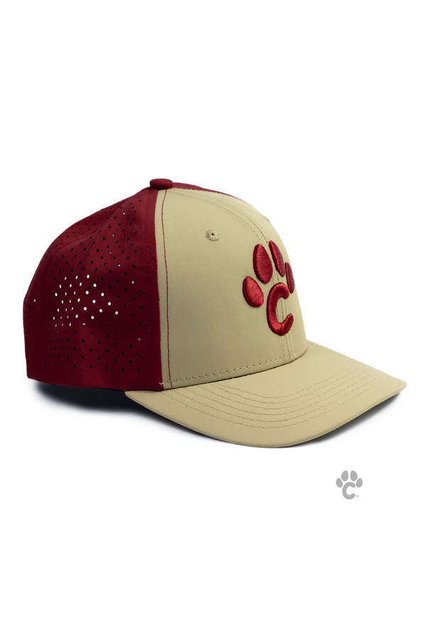 Gorra High Performance beige/rojo