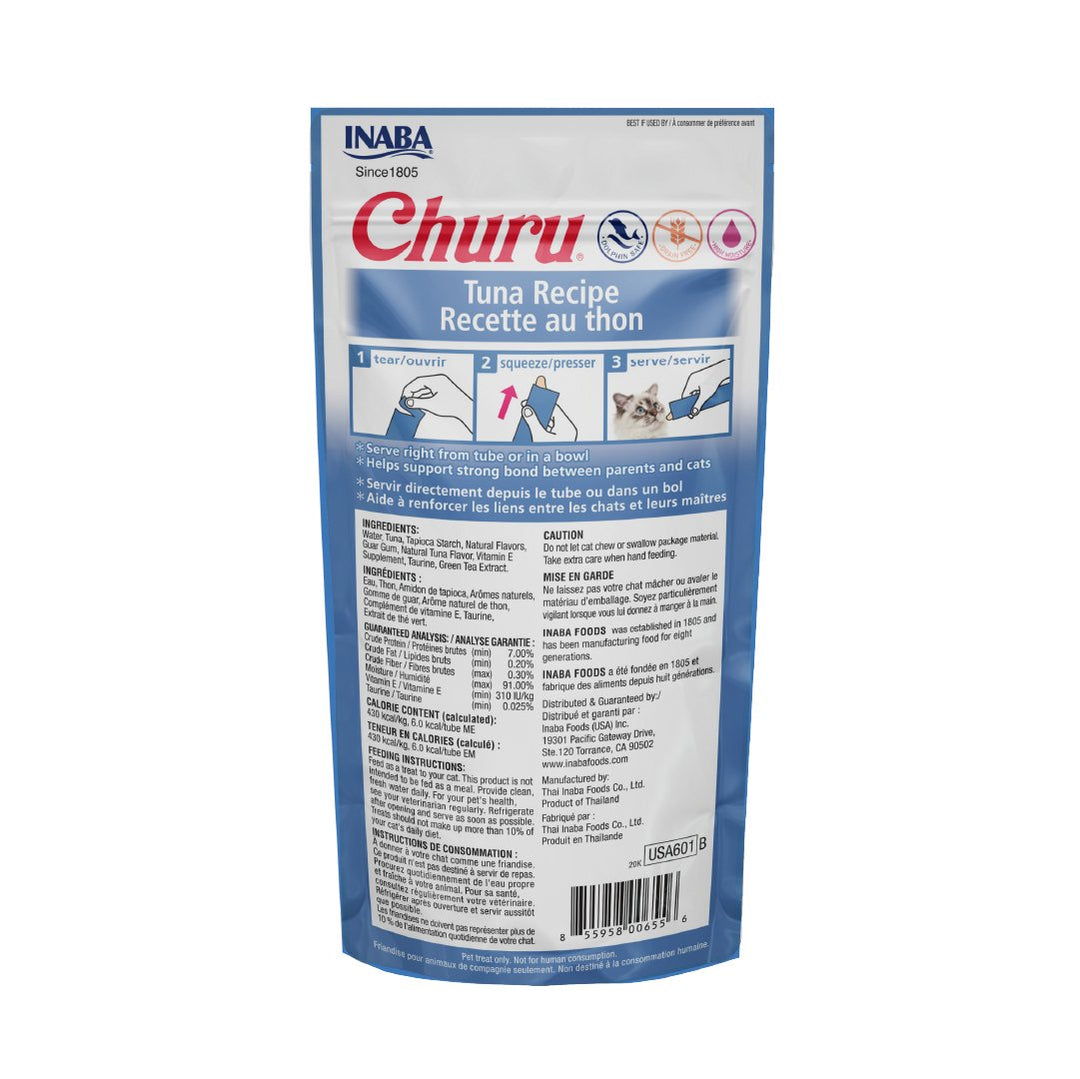 Premios para gato Churu 4 sticks de atún