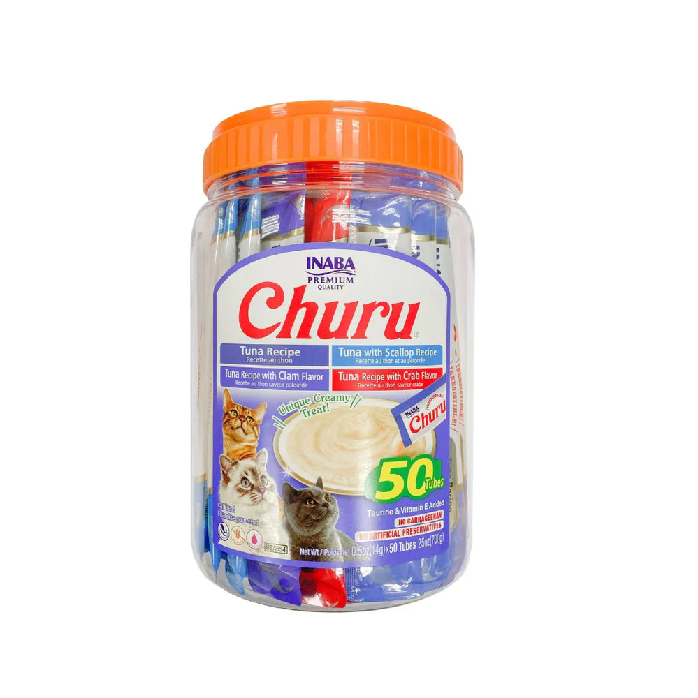 Premios para gato Churu Variedad de Sabores 50 tubos