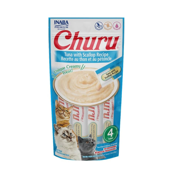 Premios para gato Churu 4 sticks de Atún y Vieiras